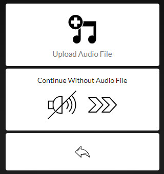 upload audio file to convert2video