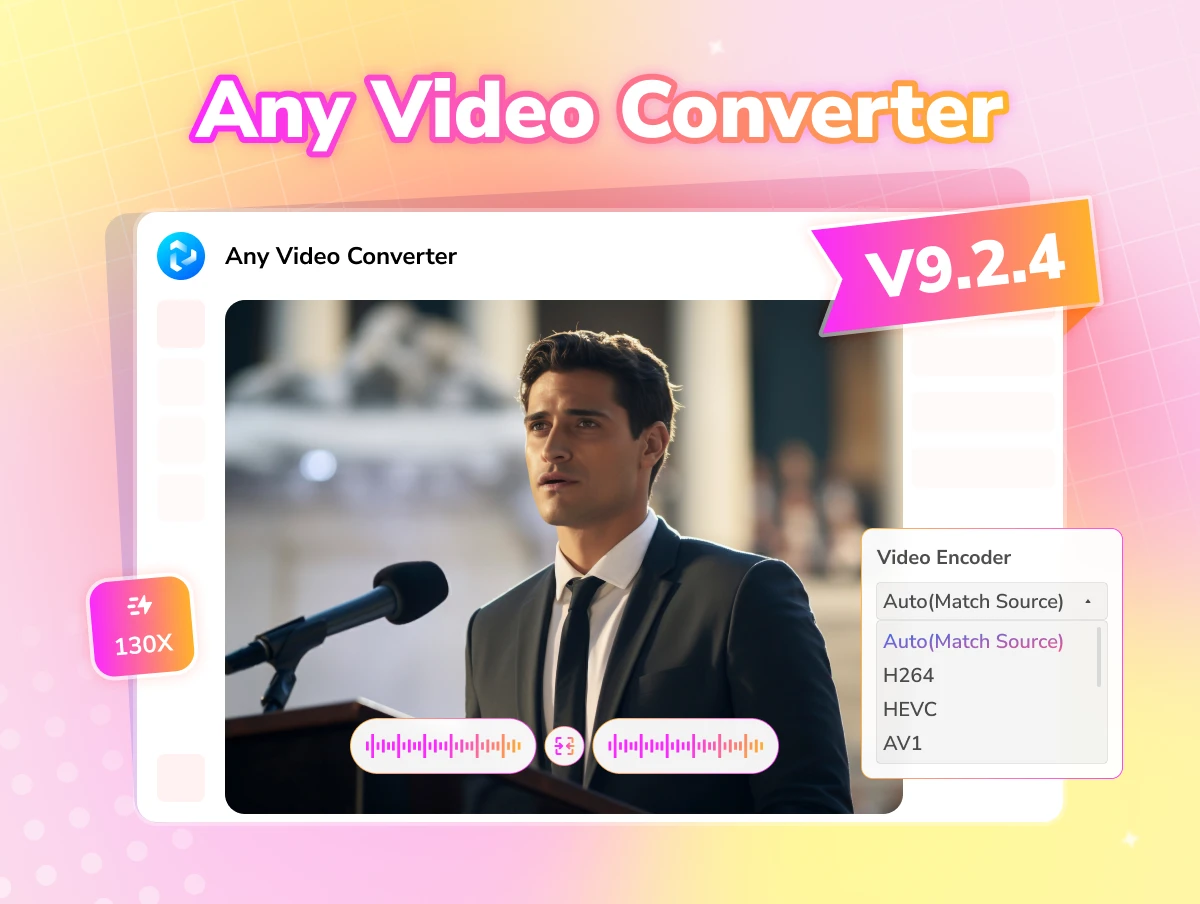 any video converter v9.2.4 supporta la modalità di conversione rapida