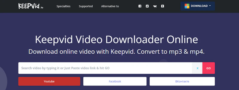 keepvid video downloader