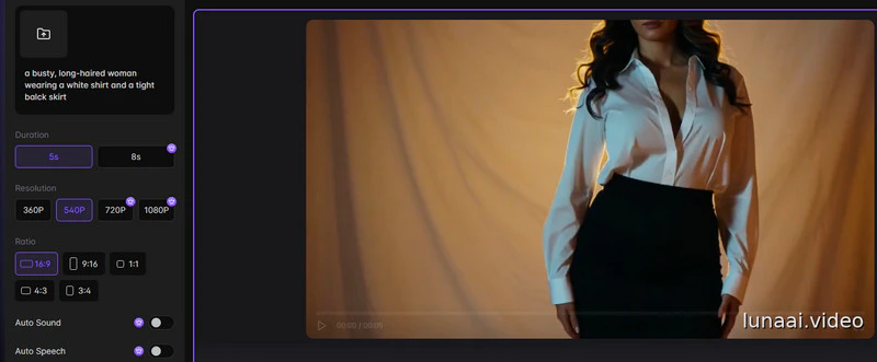 luna ai video generator free no sign up