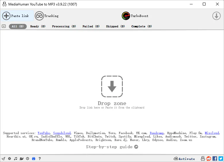 mediahuman youtube to mp3 converter interface