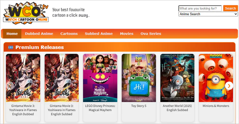 watch cartoon online on wco