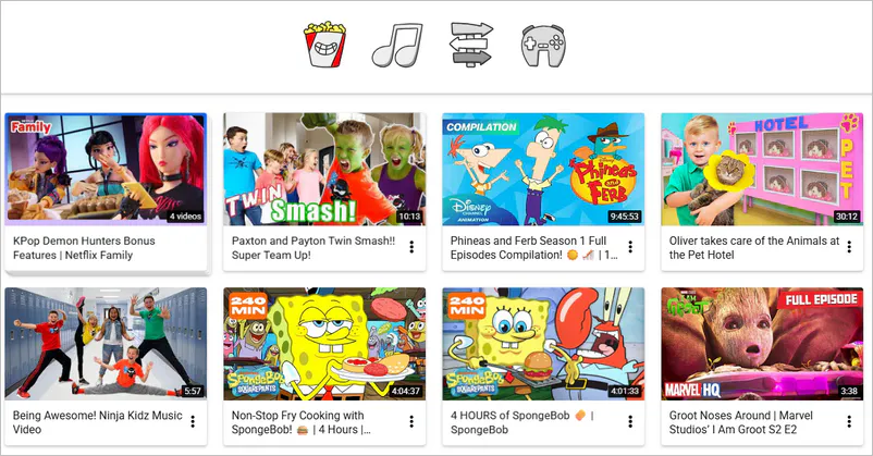 watch cartoon online on youtube kids