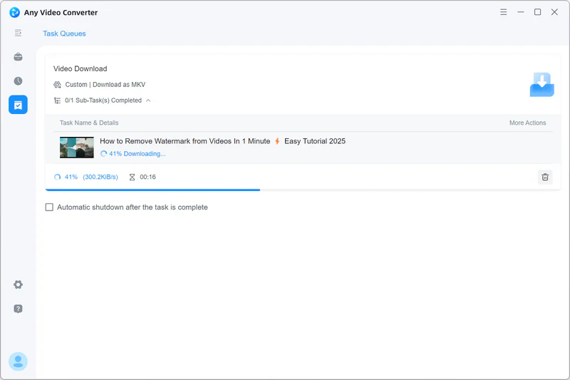 download youtube video to mkv