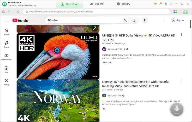 add 4k video